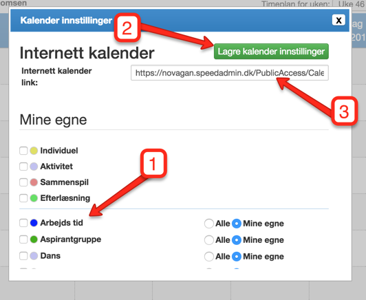 Kalender synkronisering – Speedadmin help